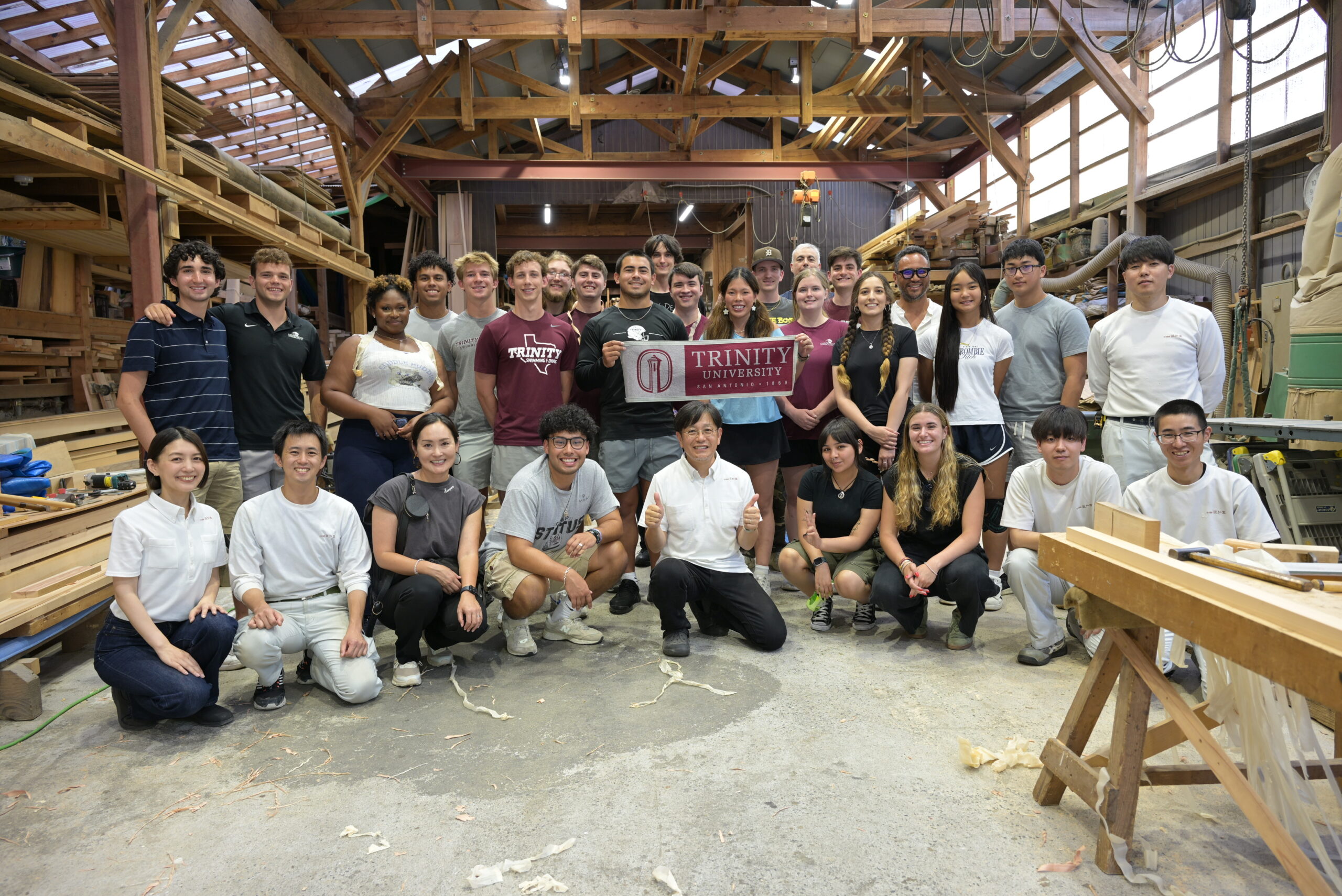 Trinity University トリニティ大学(アメリカ)のみなさまが、工房見学にお越しくださいました!