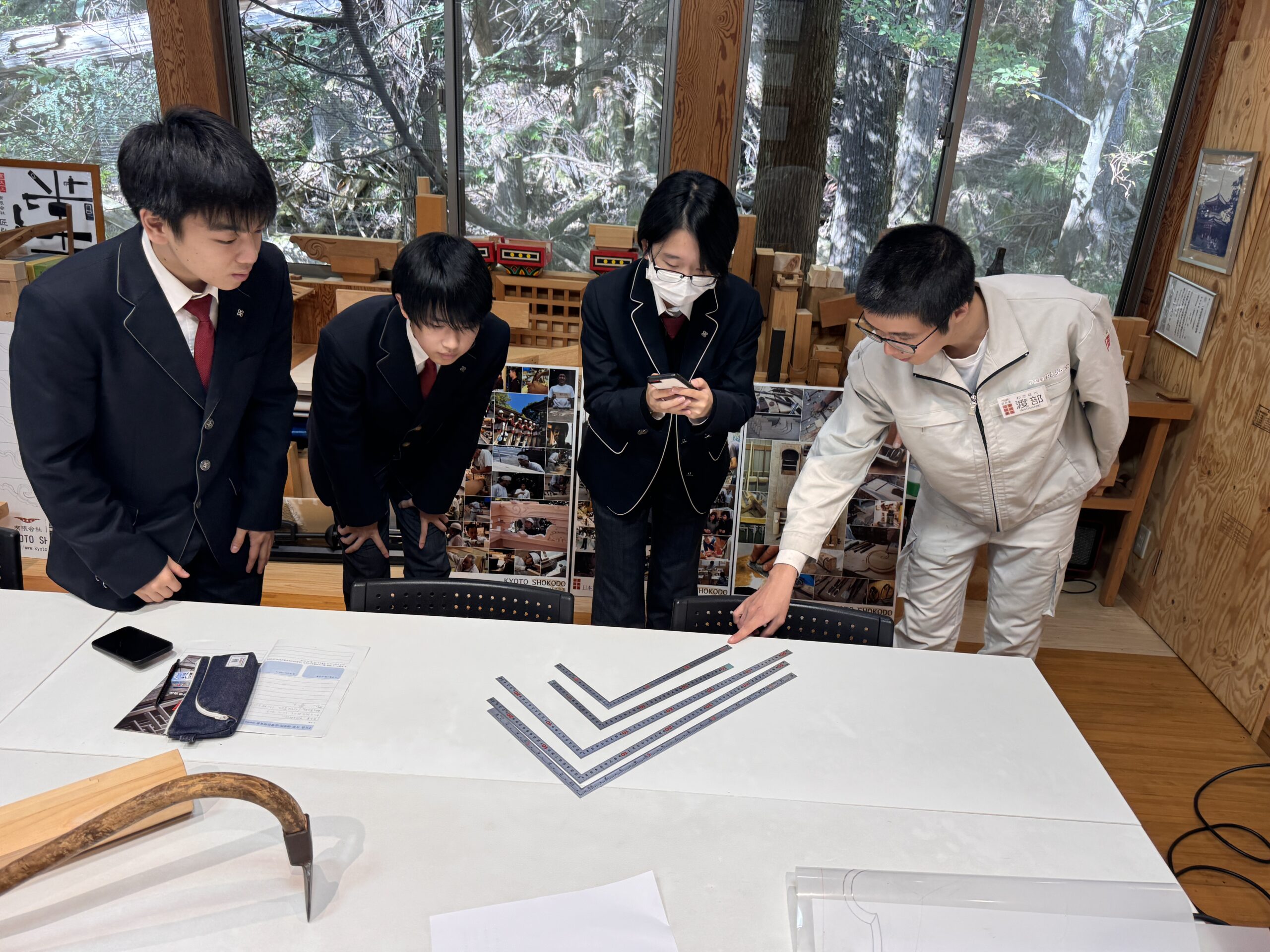『京都工学院高校』から、3名の学生様が、職場体験にお越しくださいました!