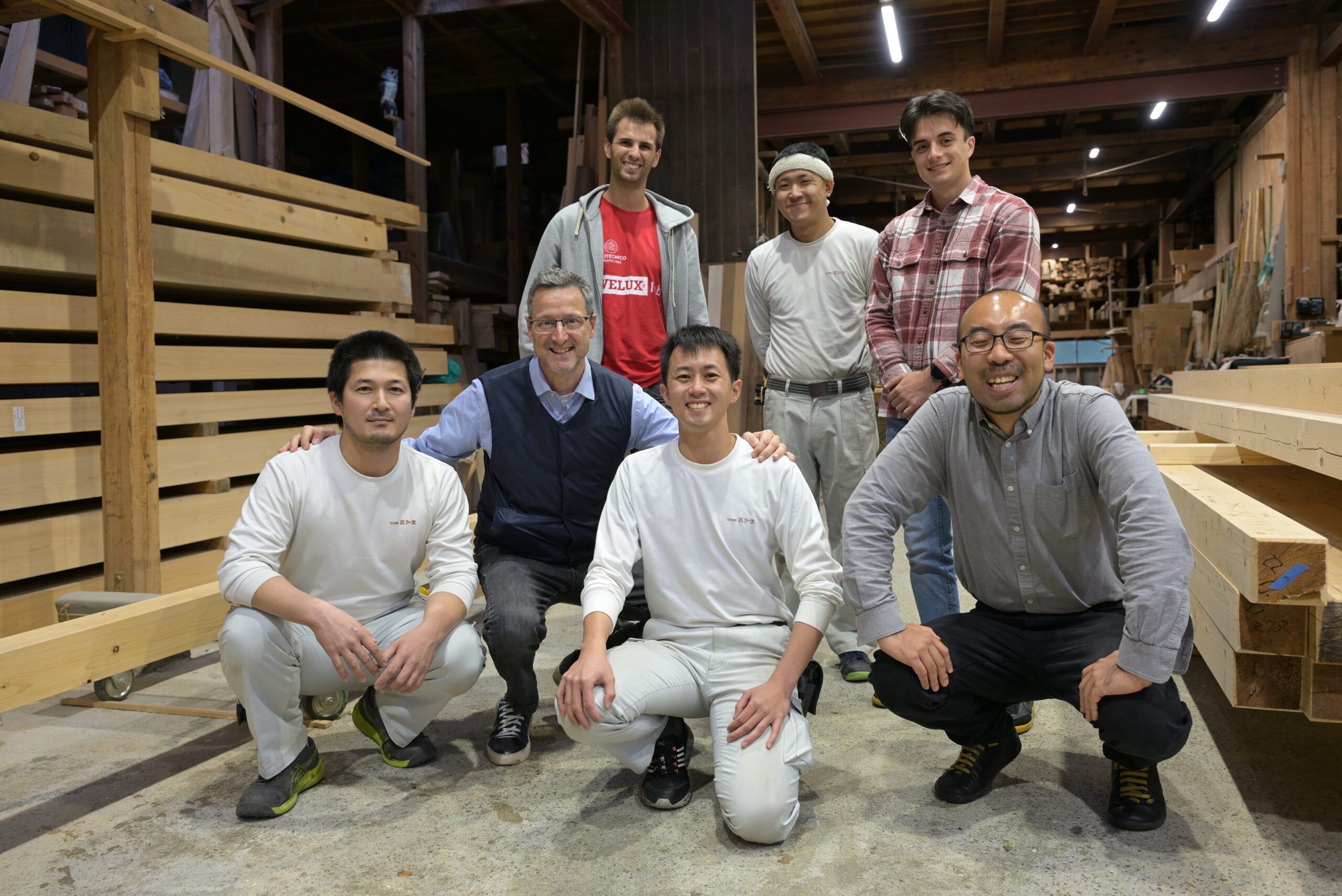 イタリア・ミラノ工科大学からMarco Imperadori（マルコ・インペラドリ）先生 と、学生のお2人が匠弘堂にお越しくださいました！