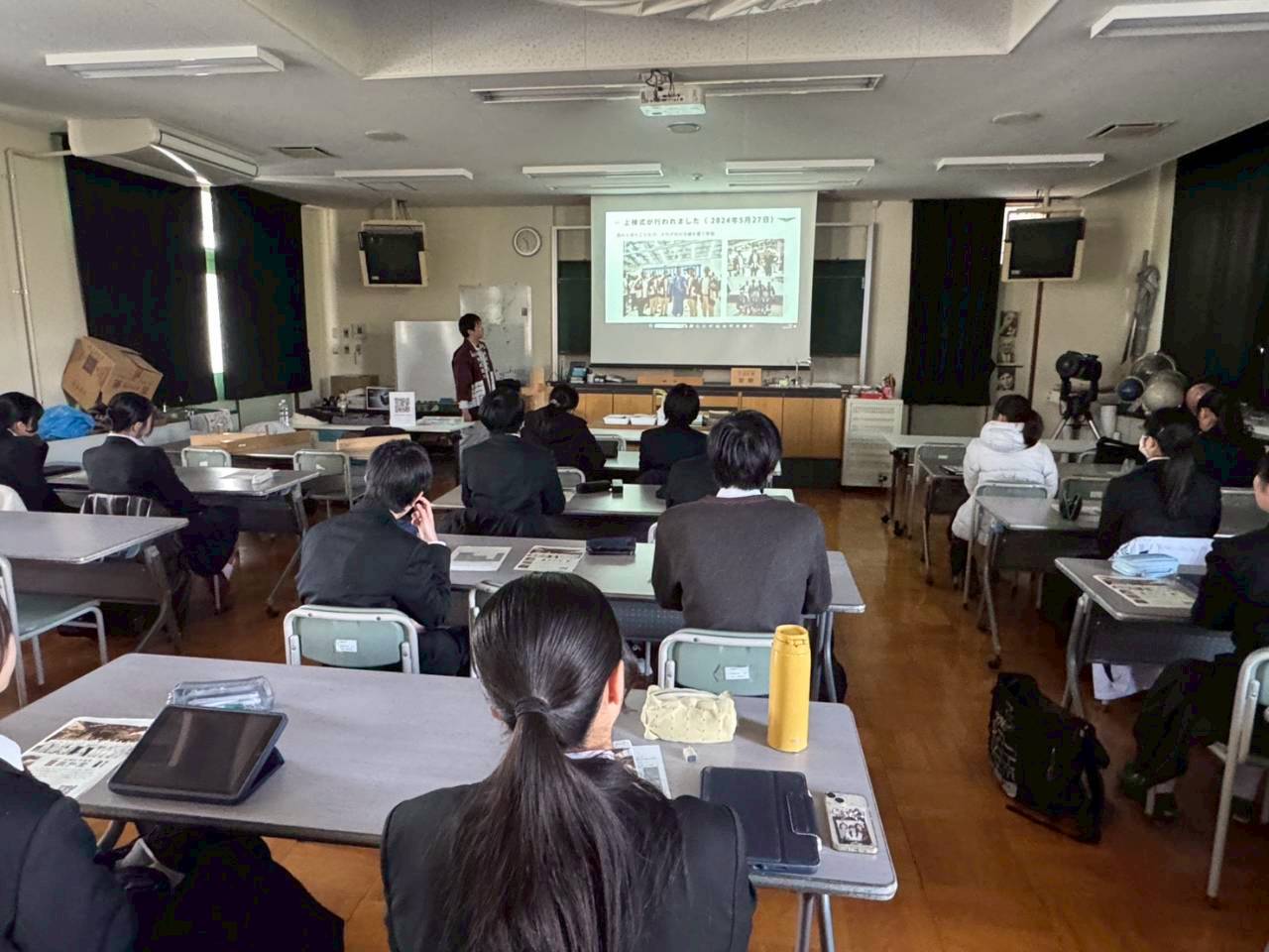 【京都府立洛北高校】匠弘堂宮大工の稲葉が、洛北高校様にて出張講座を行いました！